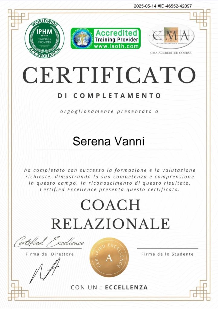 Attestato Coach Relazionale